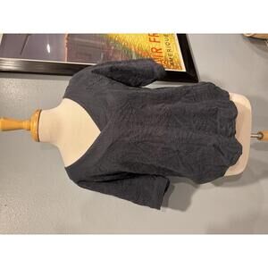 Wrap London Cotton Textural V-Neck Top